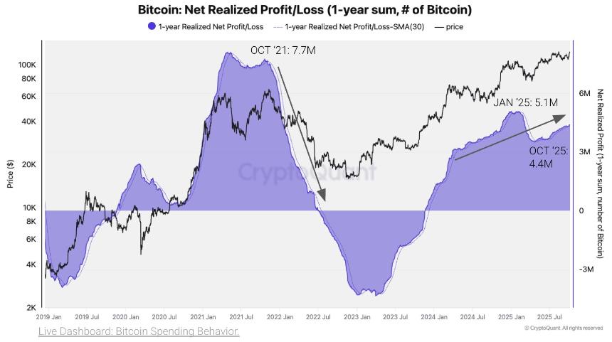 CryptoQuant 分析:比特币涨势依旧强劲,未现价格见顶信号
