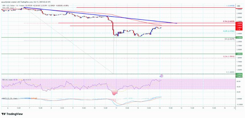 XRP价格突破2.50美元——强劲反弹后看好下一个阻力位