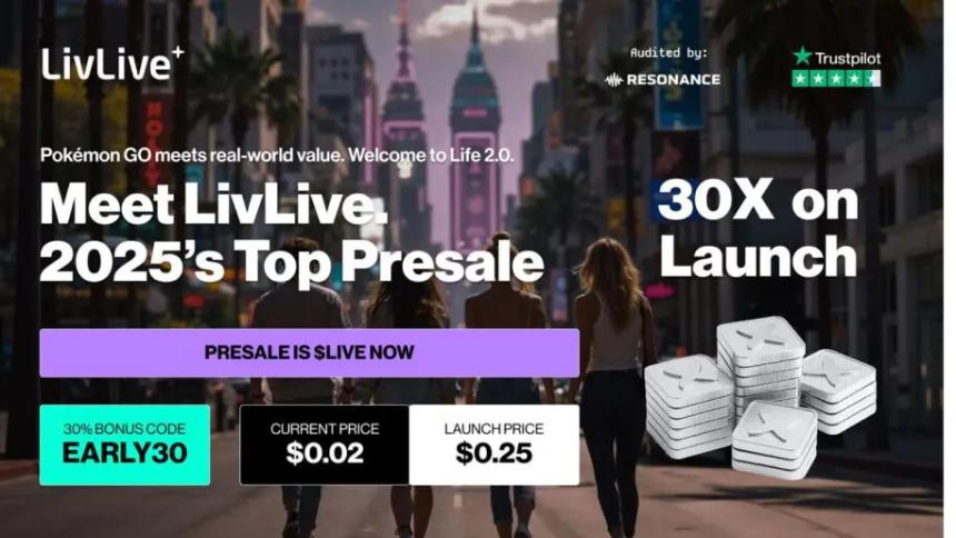 Solana强势反弹,XRP盘整蓄势,LivLive预售成2025年第四季度加密市场新星