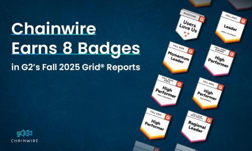 Chainwire 在 G2 2025 年秋季 Gr<span class='keyword'>id</span>® 报告中荣获 8 枚行业徽章