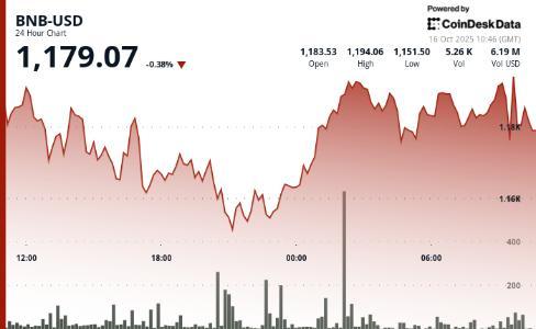 尽管Coinbase上市计划引发关注,BNB仍较历史高点下跌11%