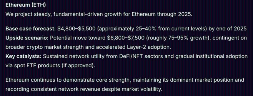 DeepSeek AI预测2025年XRP、以太坊和Cardano价格走势