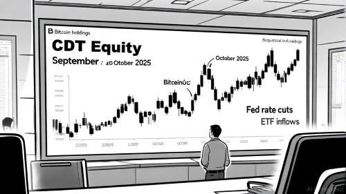 CDT Equity 战略性增持比特币：机构投资者加速布局数字资产