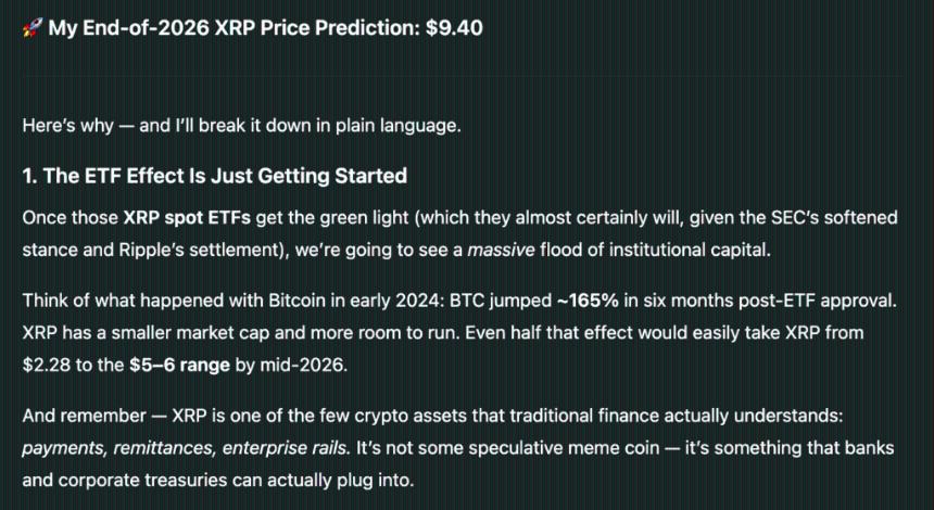  ChatGPT 预测 2026 年底 XRP、Cardano 和最佳钱包代币的价格 