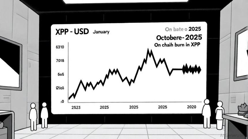 XRP价格与链上活动分析图