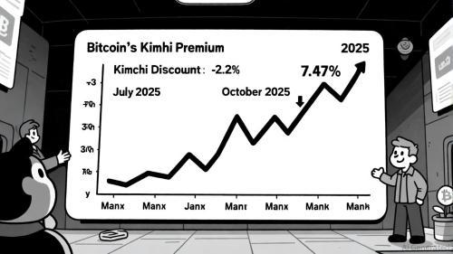 比特币泡菜溢价飙升至7.47%：韩国市场情绪与监管挑战的双重信号