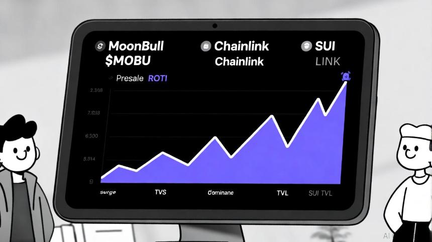 MoonBull 在加密货币格局变化中的增长潜力：与 Chainlink 和 SUI 的比较分析