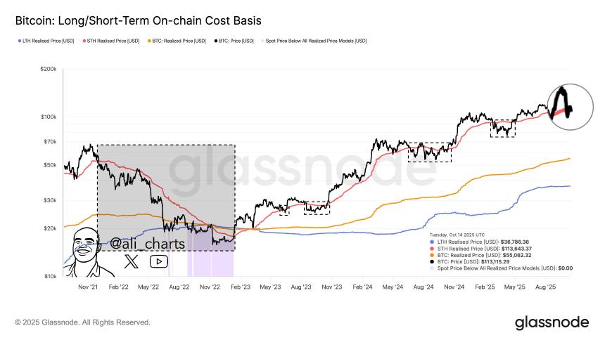 比特币跌破 STH 成本基础 – 为什么这可能是买入信号?