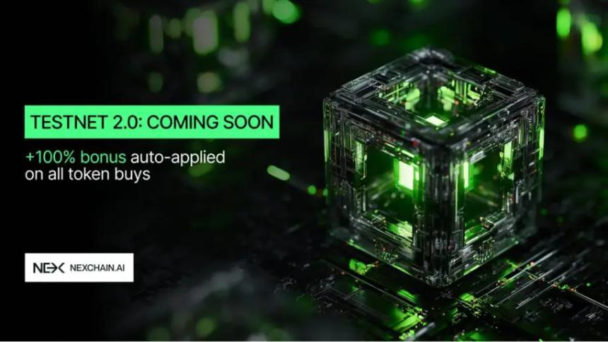 Nexchain AI 加密货币预售创纪录：Testnet 2.0 升级与双倍积分周助力项目腾飞