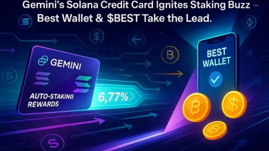 Gemini 的 Solana 信用卡掀起 Staking 热潮 —— $BEST 与 Best Wallet 成为市场焦点