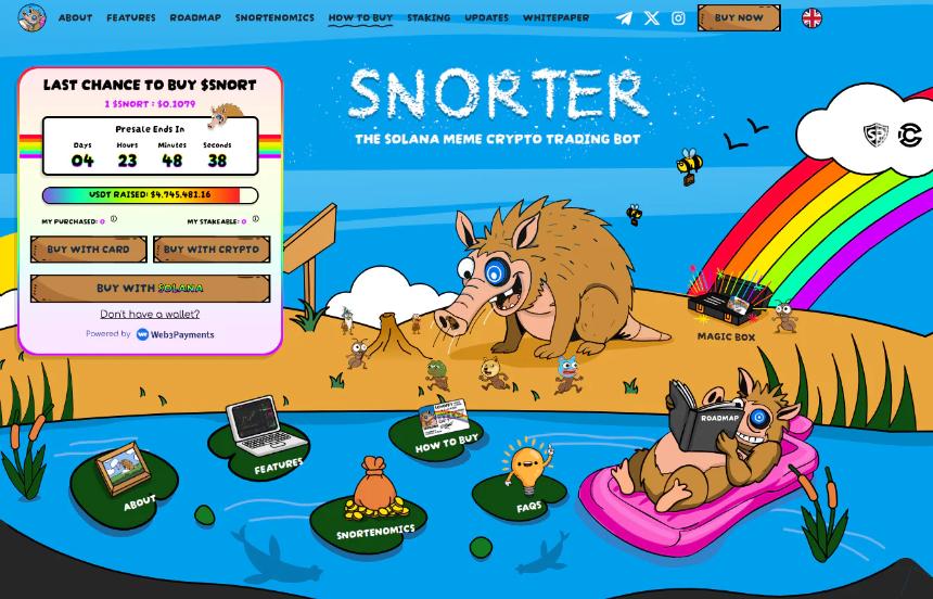 如何通过四个简单步骤购买 Snorter 代币 – 常见问题解答、权益及领取流程。所有问题解答