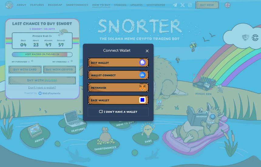 如何通过四个简单步骤购买 Snorter 代币 – 常见问题解答、权益及领取流程。所有问题解答