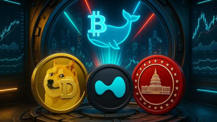 比特币巨鲸积累了 5.8 亿美元资产——狗狗币、HYPE 和 MAGACOIN FINANCE 被看好成为智能货币