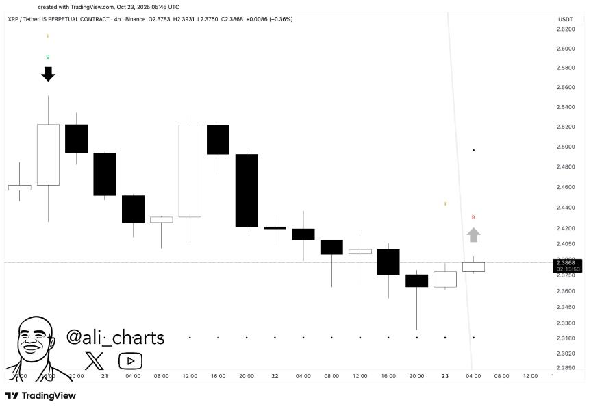 XRP TD Sequential Ali Charts