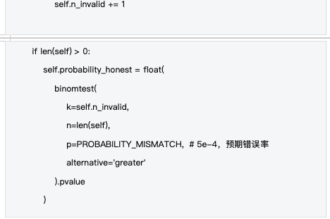 统计学欺诈检测结果