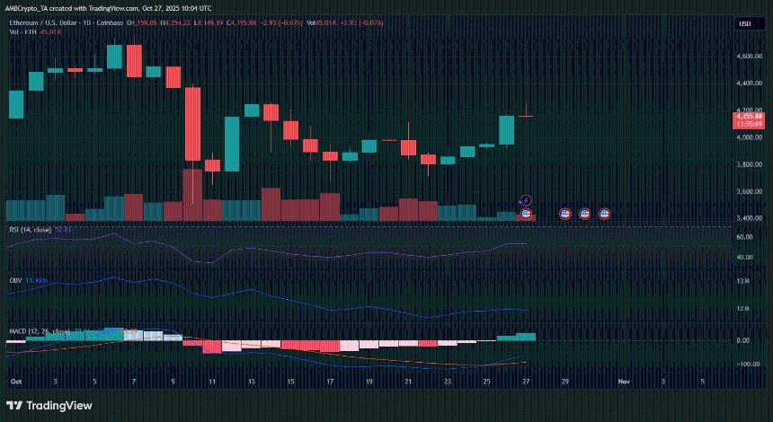 以太坊 DeFi 市值达 3700 亿美元：稳定币与代币化资产成核心驱动力