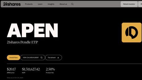 21Shares在瑞士证券交易所推出<span class='keyword'>Pendl</span>e ETP，彰显DeFi协议机构化进程加速