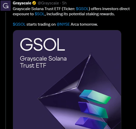  Grayscale Solana ETF 上市已确认——SOL 的价格会上涨吗？ 