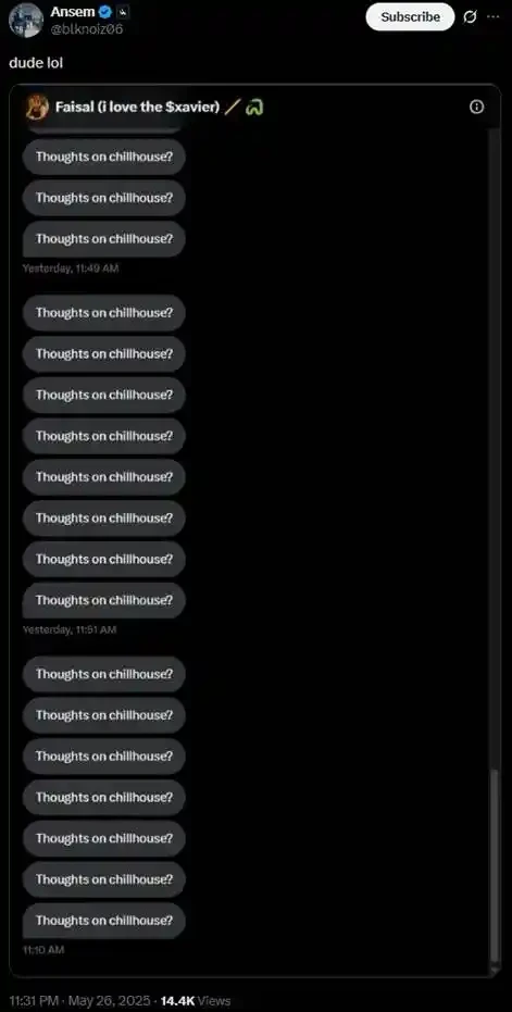 独自领涨的Chillhouse，「Web3乐子人」的前世今生
