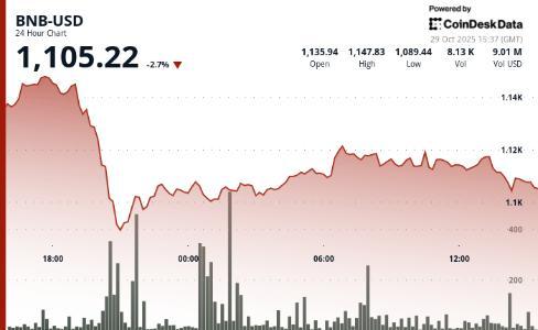 加密货币市场整体下挫 交易员聚焦技术分析 BNB单日跌幅达2.7%