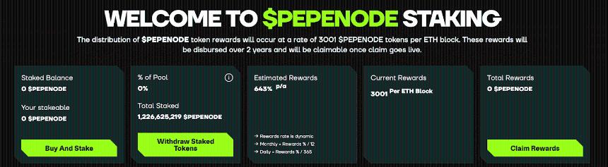  聪明资金涌入虚拟加密货币挖矿，PepeNode 爆出 643% 的超高年化收益率 