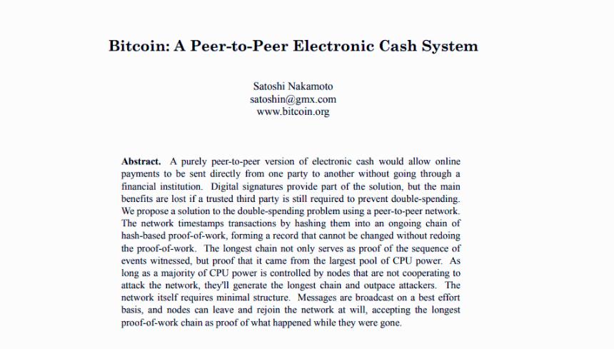  比特币白皮书发布17周年：从密码朋克愿景到全球金融资产 