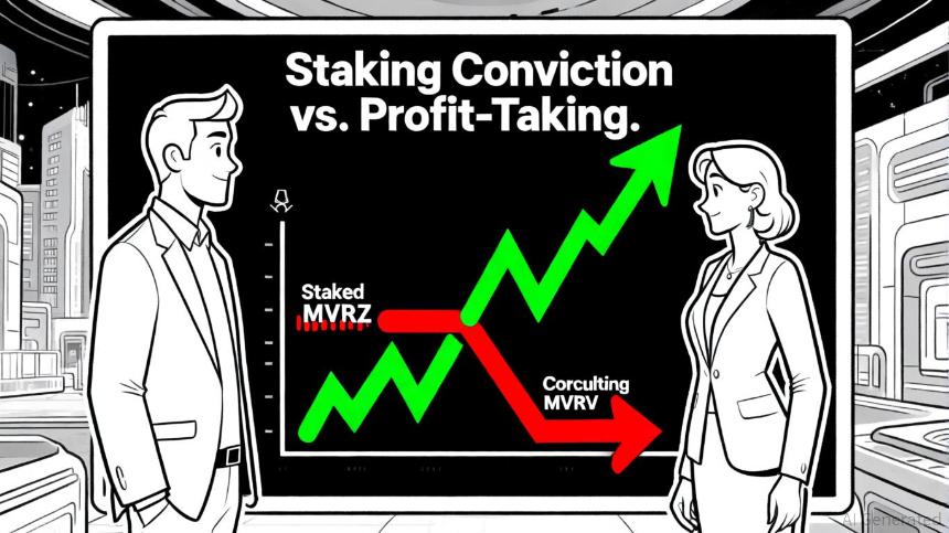 以太坊MVRV背离和质押信念信号积累阶段