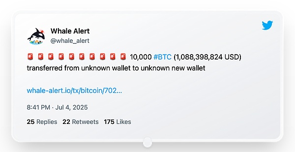 null <center>图片说明:休眠地址活了</center><center>图片来源:@whale_alert</center>