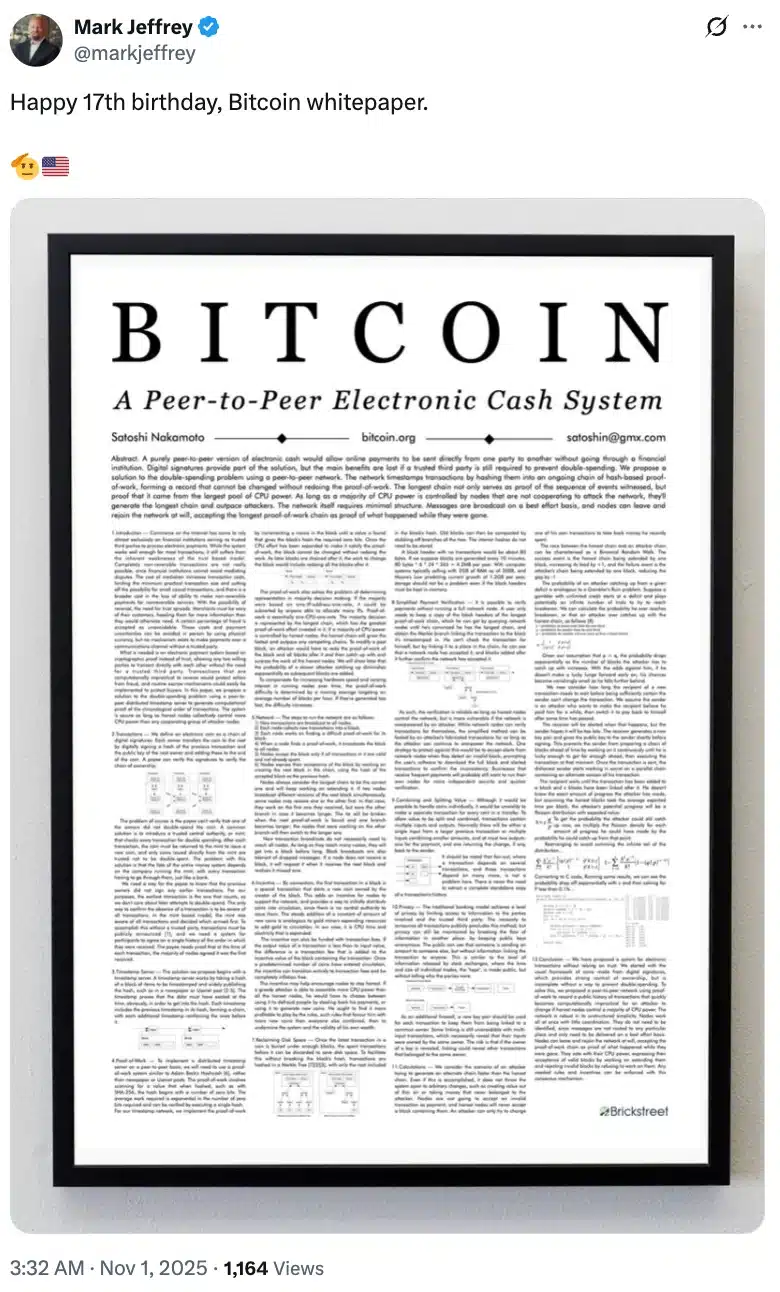  比特币迎来 17 岁生日——BTC 能否克服自 2018 年以来的首次“红色十月”？ 