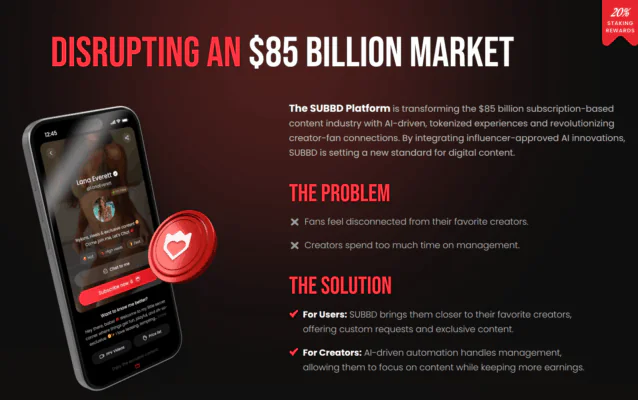 11月或成ETF关键月，$SUBBD代币引领去中心化内容革命
