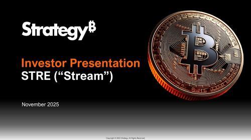 Strategy公司提交欧元区IPO申请，计划通过STRE股息股票为比特币收购提供资金