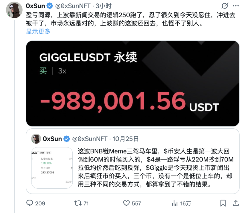 BSC生态闪崩:GIGGLE“过山车”行情引发市场震荡,谁该为此负责?