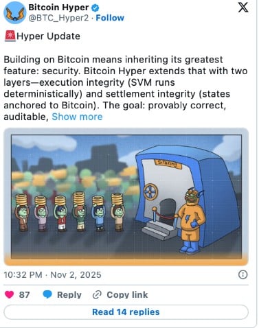  美联储宽松政策，比特币下一轮牛市即将到来？比特币Hyper项目ICO筹资额逼近2600万美元，推动比特币价格飙升。 