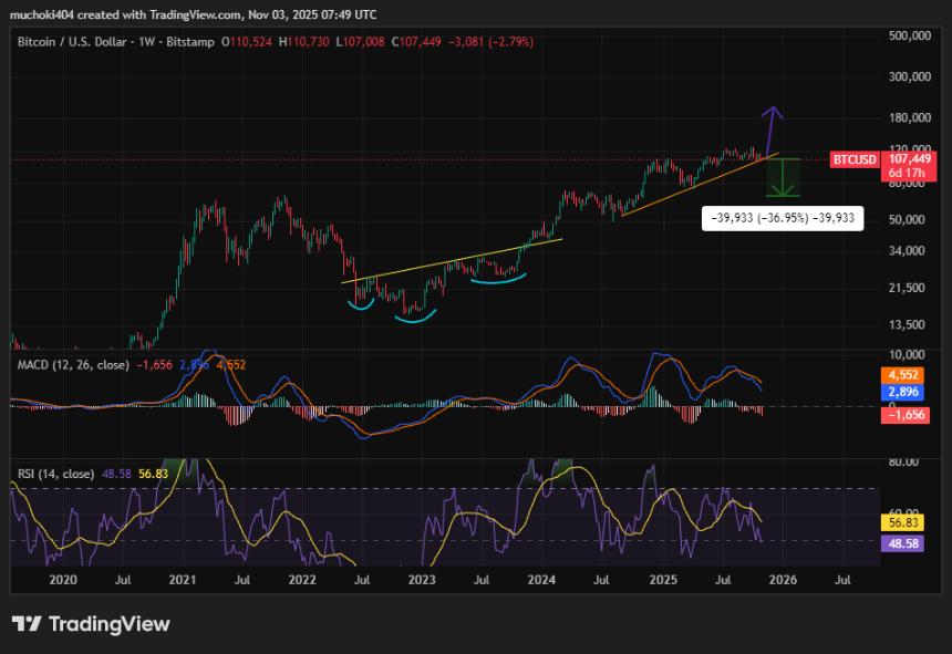  比特币牛市正处于重大十字路口，巨鲸抛售；接下来会发生什么？ 