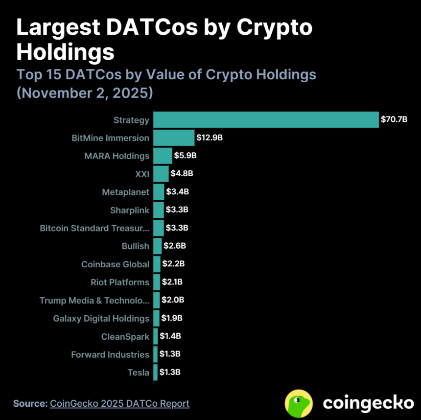 2025年数字资产财库公司 (DATCo) 报告