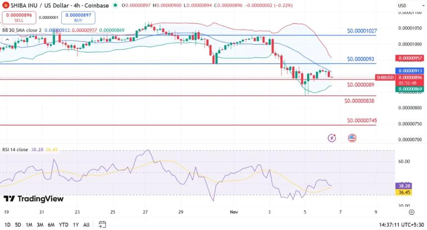 SHIB价格守住关键支撑位，反弹信号是否显现？