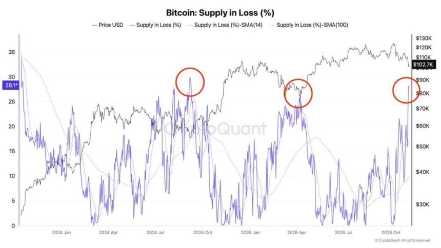  29%的比特币供应量处于水下——这是警告信号还是新一轮比特币牛市的开始？ 