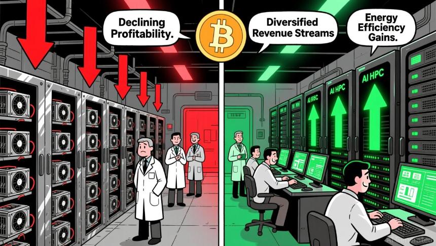 2025年比特币挖矿行业的波动性和盈利压力：评估算力价格下跌和比特币价格调整下的矿工韧性