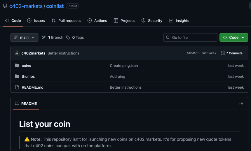 Ping推出发射台c402.market，x402生态的Pump.fun?