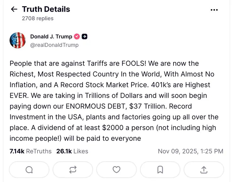 唐纳德·特朗普 Truth Social