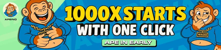 错失Ripple?抓住Apeing,成为加密货币白名单中的早鸟投资者