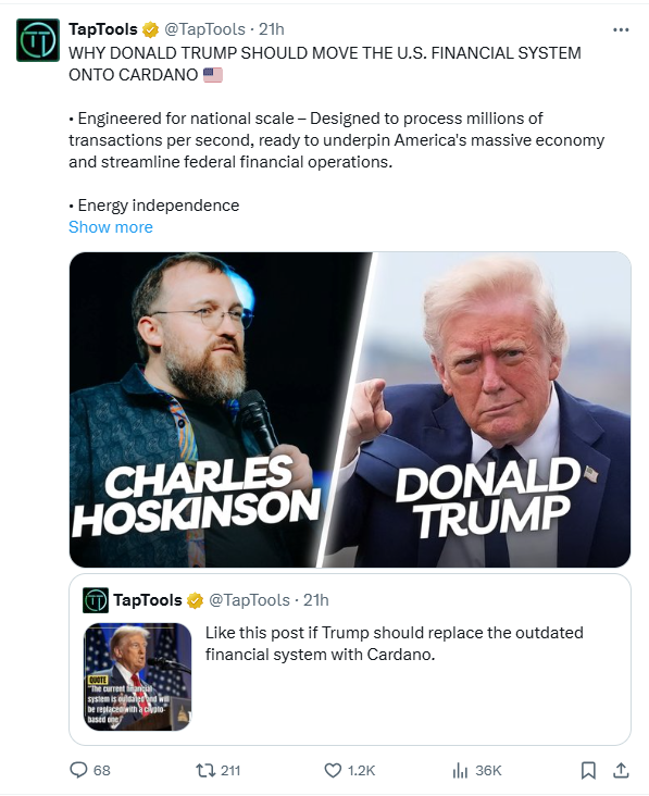  查尔斯·霍斯金森打破沉默，卡尔达诺加入 XRP 和 Hedera 的行列，符合 ISO 20022 标准 