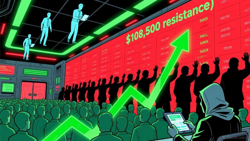 比特币的关键阻力位 108,500 美元及其对机构采用的影响