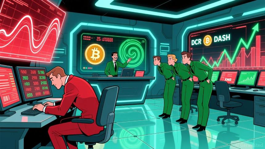 比特币与主流加密货币集体下挫，隐私币逆势崛起成避险新宠