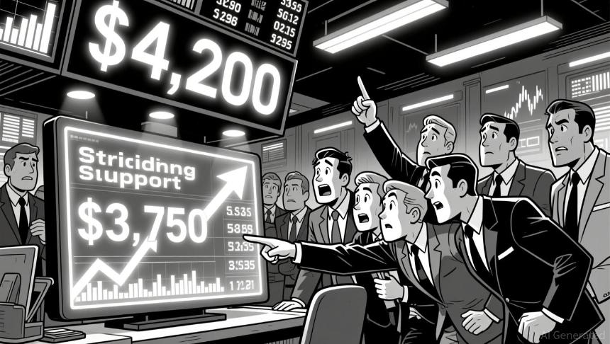 以太坊的关键支撑位 3750 美元及战略反弹潜力