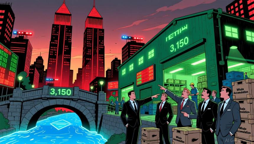 以太坊3150美元支撑位及巨鲸增持：技术性下跌中的买入机会？