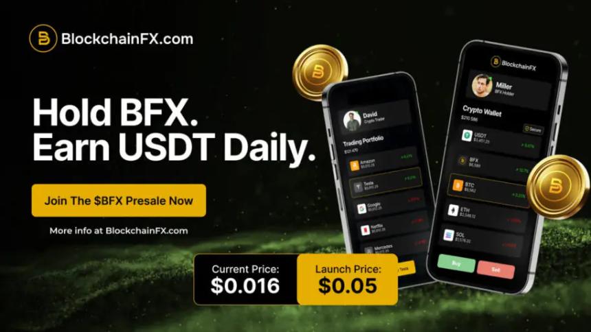 BlockchainFX的50%限时赠金活动使其超越Remittix，成为2025年最受关注的加密货币项目