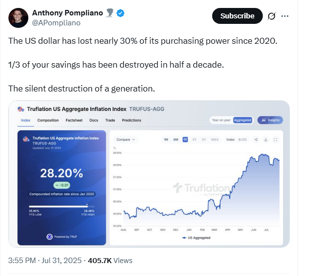  美国取消一美分硬币是为了节省 5600 万美元——比特币每个区块都在做同样的事情 