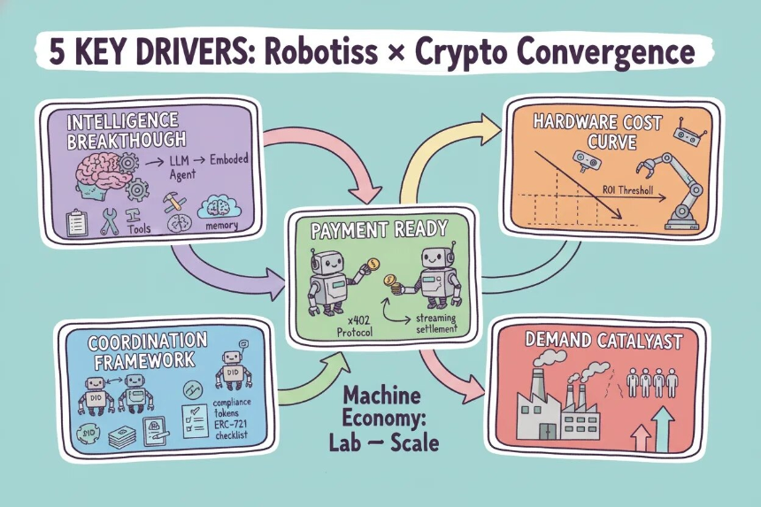  Robotics & Crypto：当机器人开始取代人类，加密市场如何捕获价值？