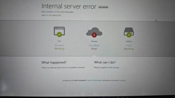 全球互联网因Cloudflare故障陷入混乱